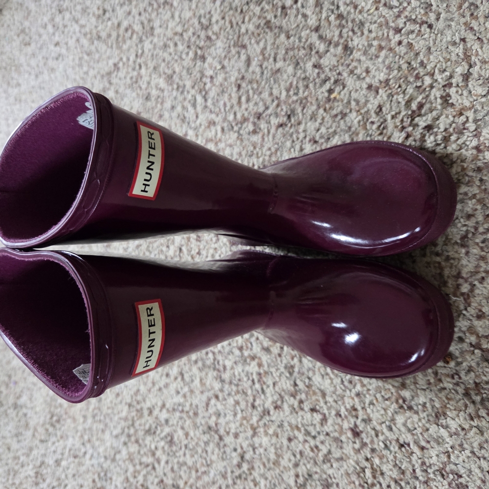 Hunter Kid's Purple Rain Boots